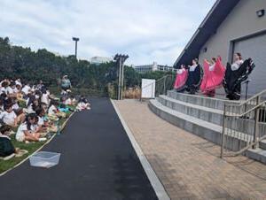 Hispanic Heritage Month dancers, outdoor presentation